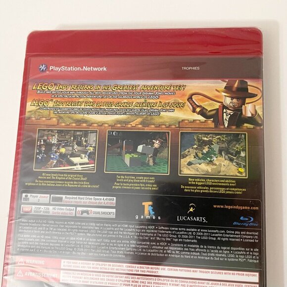 PS3 Lego Indiana Jones 2 The Adventure Continues Video Game Sealed - Picture 12 of 13